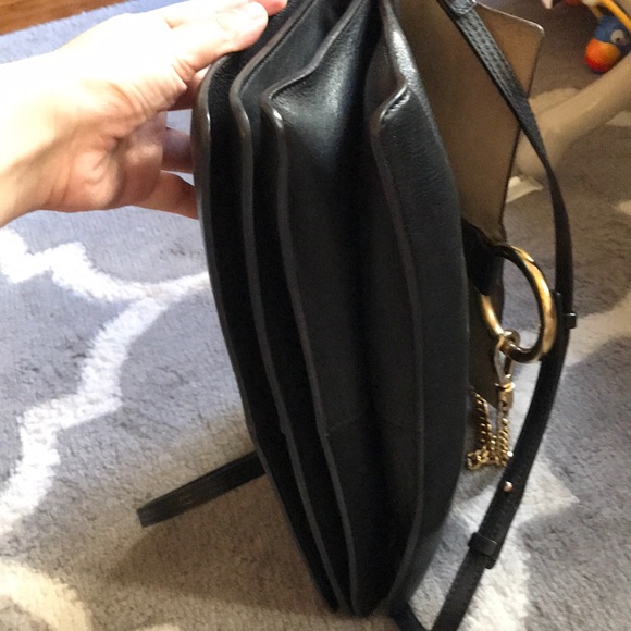 Chloe Medium Faye Bag - Black Leather - Picture 15 of 16